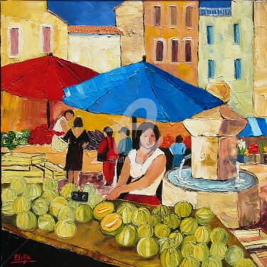 Peinture intitulée "Saveurs de Provence" par Julie Pioch, Œuvre d'art originale, Huile