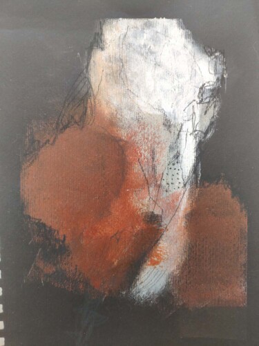 Картина под названием "ocre pariétal" - Julie Segura, Подлинное произведение искусства, Акрил