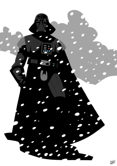 "Darth Vader 3" başlıklı Dijital Sanat Julien Rouleau tarafından, Orijinal sanat, Dijital Resim