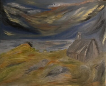 Pintura intitulada "Table Mountain" por Julien Bonnivard, Obras de arte originais, Óleo