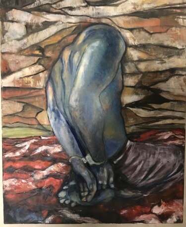 Pintura titulada "Exile" por Juliette Rousseau, Obra de arte original, Oleo