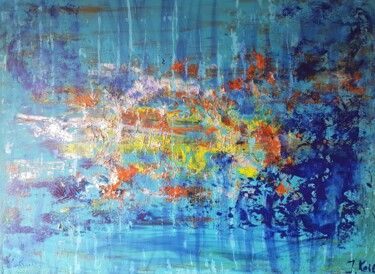 Pittura intitolato "Deep waters" da Julija Keil, Opera d'arte originale, Acrilico