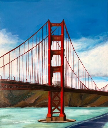 "Le Golden Gate" başlıklı Tablo Juline Andrysek tarafından, Orijinal sanat, Akrilik