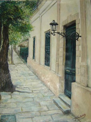 Pittura intitolato "old house" da Juls, Opera d'arte originale