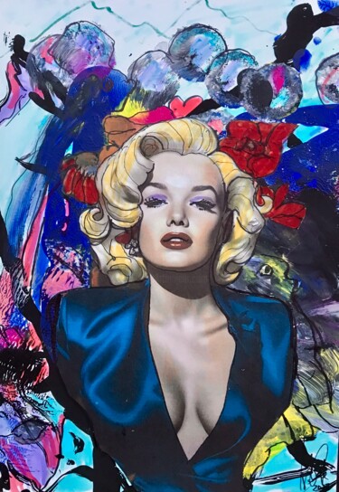 Pintura intitulada ""Hommage an Marilyn…" por Jürgen Grafe, Obras de arte originais, Acrílico