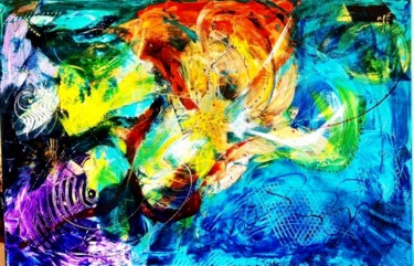 Peinture intitulée "Synapses" par Jurgen Jabouille, Œuvre d'art originale, Acrylique