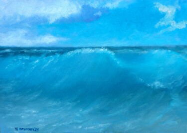 Painting titled "Sea Stories - Big W…" by Juri Semjonov, Original Artwork, Oil