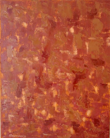 Картина под названием "Brown Impression" - Juri Semjonov, Подлинное произведение искусства, Масло Установлен на Деревянная р…