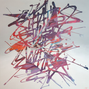 Malerei mit dem Titel "That's just the way…" von Just, Original-Kunstwerk, Sprühfarbe Auf Keilrahmen aus Holz montiert