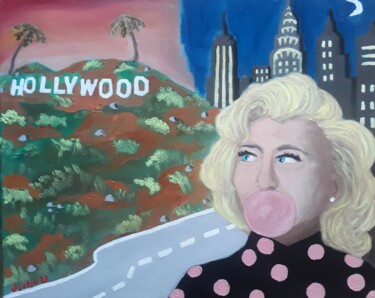 Картина под названием "California Dreamin" - Justin Myers, Подлинное произведение искусства, Масло