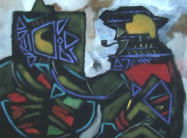 Peinture intitulée "Wack" par Just Jaeckin 76', Œuvre d'art originale