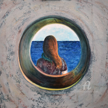 Картина под названием "The Dream" - Jutta Jung, Подлинное произведение искусства, Акрил Установлен на Деревянная рама для но…