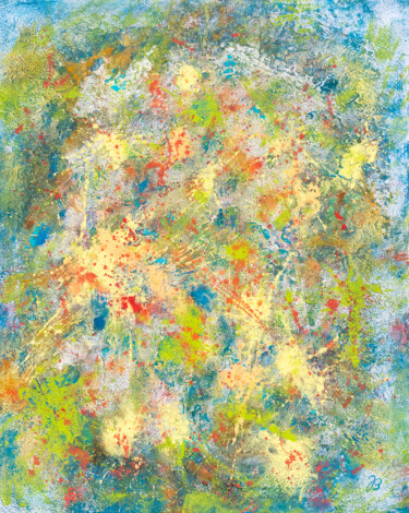 Pintura intitulada "Frühlingsgefühle *…" por Jutta Blühberger, Obras de arte originais, Pigmentos