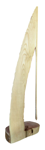 Skulptur mit dem Titel "Jet de Genève, scul…" von Philippe Juttens, Original-Kunstwerk, Holz
