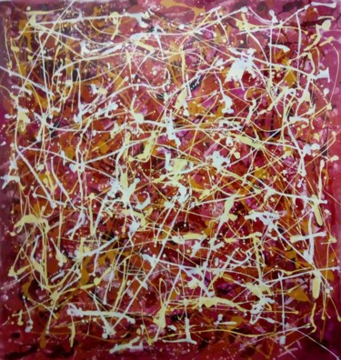 Malerei mit dem Titel "Expressionismo" von Juvenal Barbosa, Original-Kunstwerk, Emaille