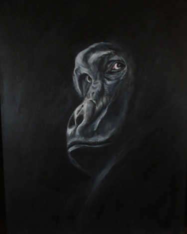 Pintura titulada "Gorille" por Virginie Nicaise, Obra de arte original, Acrílico