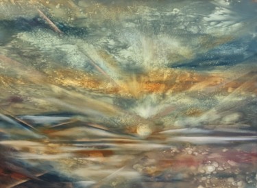 Peinture intitulée "Desert Storm" par Khrystyna Kozyuk, Œuvre d'art originale, Huile