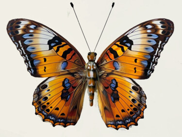 Sculpture titled "Butterfly 3" by Ken Overman, Original Artwork, Plastic