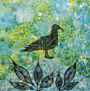 "* BIRD DREAMER *" başlıklı Tablo Kaliart tarafından, Orijinal sanat, Petrol