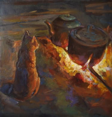 Peinture intitulée "Winter fairy tale (…" par Kamsar Ohanyan, Œuvre d'art originale, Huile Monté sur Châssis en bois