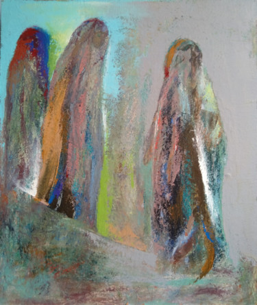 Painting titled "Women (40x50cm, oil…" by Kamsar Ohanyan, Original Artwork, Oil Mounted on Wood Stretcher frame
