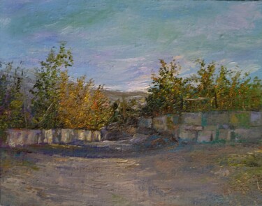 Картина под названием "Landscape (40x50cm,…" - Kamsar Ohanyan, Подлинное произведение искусства, Масло Установлен на Деревян…