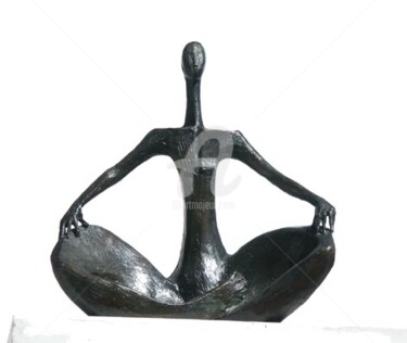 Sculpture intitulée "Tellurien" par Kaol, Œuvre d'art originale