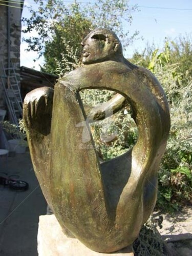 Sculpture intitulée "androgyne" par Kaol, Œuvre d'art originale