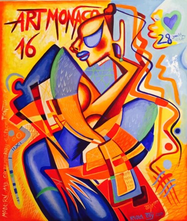 Ζωγραφική με τίτλο "art-monaco.jpg" από Kaola Oty, Αυθεντικά έργα τέχνης