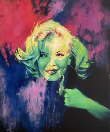 Malerei mit dem Titel "Marilyn Monroe" von Karas Gleb, Original-Kunstwerk, Öl