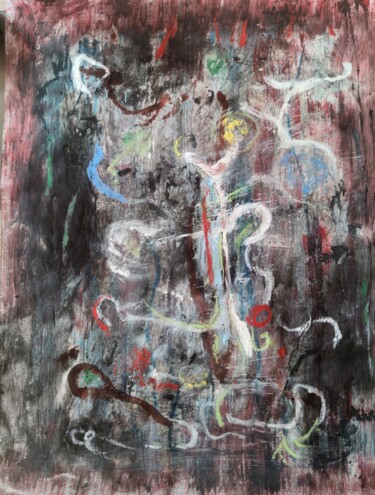 Pittura intitolato "abstract nature 2" da Karel Stoop, Opera d'arte originale, Olio
