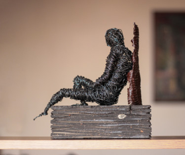 Skulptur mit dem Titel "Rest (25x25x11 3.5k…" von Karen Axikyan, Original-Kunstwerk, Metalle