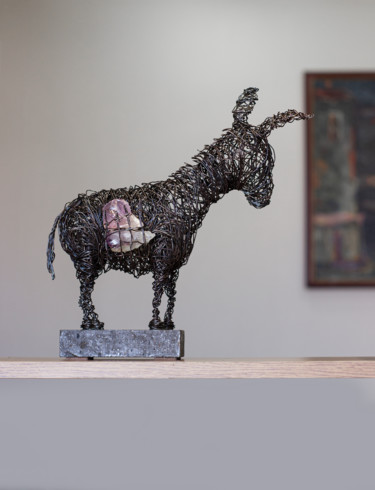 Sculptuur getiteld "Desert Market 33x30…" door Karen Axikyan, Origineel Kunstwerk, Metalen
