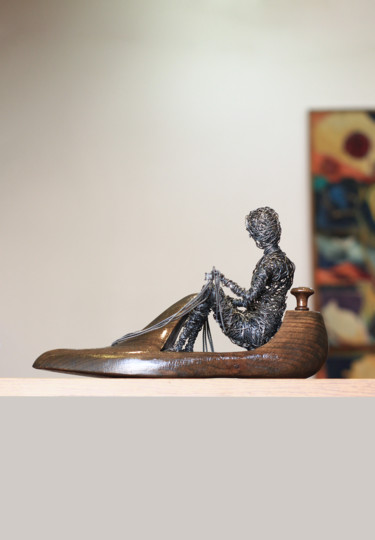 雕塑 标题为“Race (18x31x12 1kg…” 由Karen Axikyan, 原创艺术品, 金属