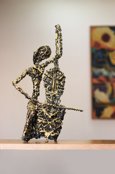 Скульптура под названием "Melody (41x26x10 1.…" - Karen Axikyan, Подлинное произведение искусства, Металлы