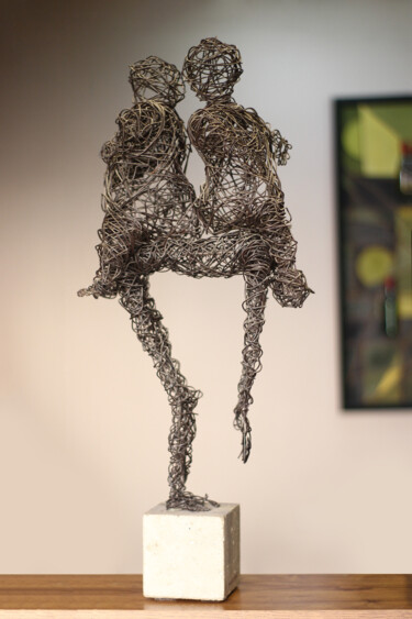 Sculpture titled "Care (68x28x19 4.9k…" by Karen Axikyan, Original Artwork, Concrete