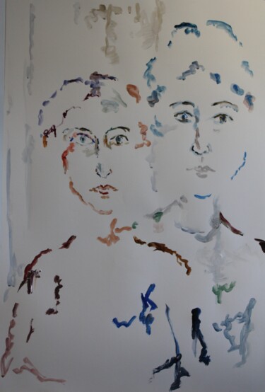 Malarstwo zatytułowany „Déjeuner” autorstwa Karen Finkelstein, Oryginalna praca, Akryl