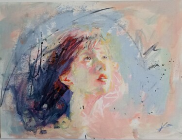 Pittura intitolato "Lumineuse" da Karen Lara Martin, Opera d'arte originale, Acrilico