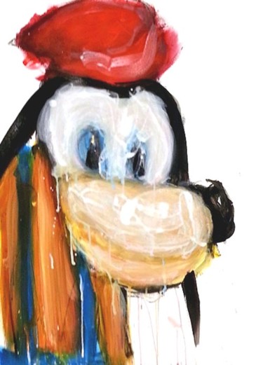 Peinture intitulée "Goofy" par Karen Thomas, Œuvre d'art originale, Acrylique