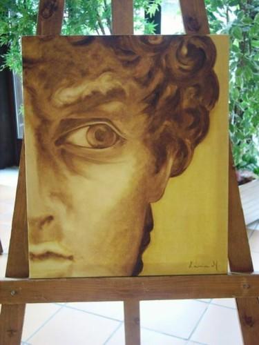 Malerei mit dem Titel "David" von Karia M., Original-Kunstwerk, Öl Auf Keilrahmen aus Holz montiert