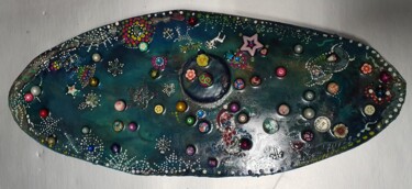 Design getiteld "WINTER MANDALA ON W…" door Karibou Artist, Origineel Kunstwerk, Juwelen