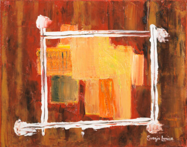 Malarstwo zatytułowany „Braun Orange” autorstwa Karin Sternberg, Oryginalna praca, Olej
