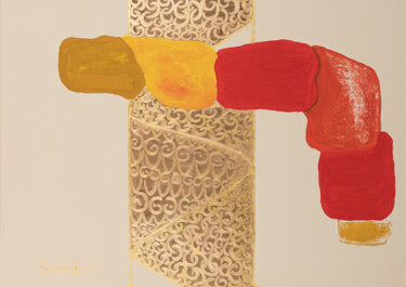 Картина под названием "Treppenhaus 3 / 11…" - Karin Sternberg, Подлинное произведение искусства, Акрил