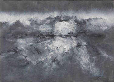 Malerei mit dem Titel "Grau Wert" von Karin Sternberg, Original-Kunstwerk, Öl