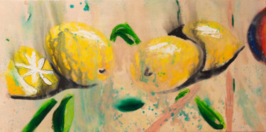 Malerei mit dem Titel "Vitamin C 3 von 8" von Karin Sternberg, Original-Kunstwerk, Öl