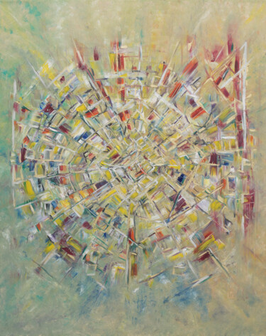 Painting titled "Sparkle" by Karin Sternberg, Original Artwork, Oil