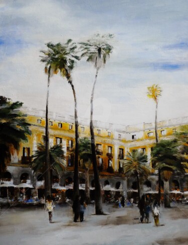 Pintura titulada "Barcelona_1" por Karina Plachetka, Obra de arte original, Oleo