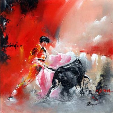 Painting titled "Jusqu'à mi-faena" by Karine Brailly, Original Artwork