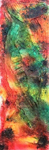 Pintura titulada "AU DÉTOUR DU CHEMIN" por Karine D'Arlhac, Obra de arte original, Pigmentos Montado en Bastidor de camilla…