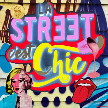 Peinture intitulée "Street and chic" par Karine Collomb, Œuvre d'art originale, Peinture numérique